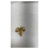 Vintage Trifari Gold-Tone Maple Leaf Brooch