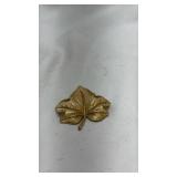 Vintage Trifari Gold-Tone Maple Leaf Brooch