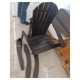 Classic Black Adirondack Rocking Chair