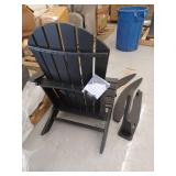 Classic Black Adirondack Rocking Chair