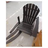 Classic Black Adirondack Rocking Chair