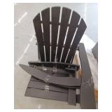 Classic Black Adirondack Rocking Chair