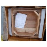 Jofran Reclamation Rustic Reclaimed Solid Wood Square End Table with Storage Shelf