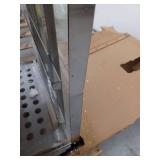 Commercial Food Warmer Display Case with Fan- DAMAGED- dented on back right corner and small dent on top - POWERS ON