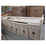 Strella White Modern Sideboard Cabinet