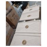 Strella White Modern Sideboard Cabinet