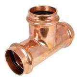 Apollo 1-1/2" Copper Press Tee Fitting - item#-10017743