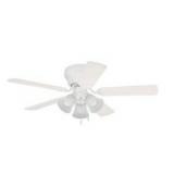 Craftmade 42 Inch Wyman Ceiling Fan with Bowl Light White
