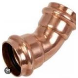 Apollo 1/2-inch Copper 45° Press Fitting Elbow- pack of 12