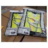 Radians Sv6H Type R Class 2 Heavy Duty Two Tone Mesh Surveyor Vest With Solid Pockets  Green  X-Large- lot of 2