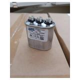 20/5 MFD 370V Dual Section Oval Capacitor - #12063