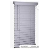 Cordless 2" Faux Wood Horizontal Blind, 26x42 - White