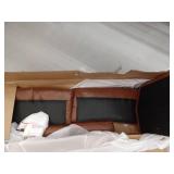 Modern Brown Leather Sofa