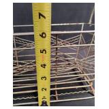 Vintage Wire Basket with Artificial Rose Garland