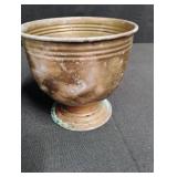 Antique Bronze Bowl and Goblet Set