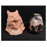 Native American Pottery and Sculpture Set