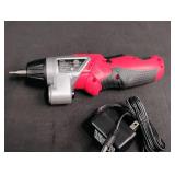 Red Hyper Tough 4.0V Cordless Screwdriver with LED Light