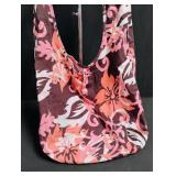Tropical Floral Print Hobo Bag
