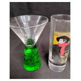 Vintage Ambassador Bruant Shot Glass & Carnival Shot Glass Set