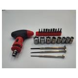 Small T-Handle Screwdriver Set with Socket Kit