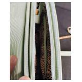 Mint Green Croc-Embossed Crossbody Bag with Rose Gold Hardware