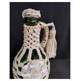 Vintage MacramÃ© Wine Bottle Cover with Tassel