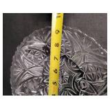 Vintage Cut Crystal Footed Serving Bowl