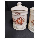 Vintage Ceramic Tea and Sugar Canister Set