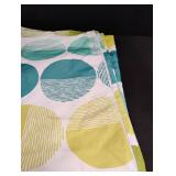 Modern Geometric Circle Pattern Shower Curtain