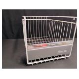Vintage White Wire Freezer Storage Bin