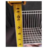 Vintage White Wire Freezer Storage Bin