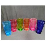 Colorful Swirl Pattern Drinking Glasses Set