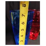 Colorful Swirl Pattern Drinking Glasses Set