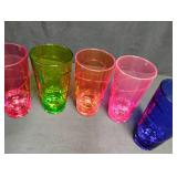 Colorful Swirl Pattern Drinking Glasses Set