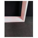 Pink Floating Wall Shelf with Mounting Brackets