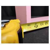 Pink Floating Wall Shelf with Mounting Brackets