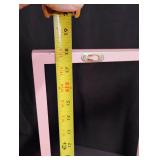 Pink Floating Wall Shelf with Mounting Brackets