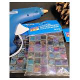 ArtMinds Mosaic Glass Tiles Kit with Hot Glue Gun