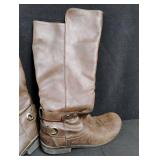 Vintage Style Tall Riding Boots