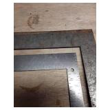 Vintage Metal L-Square Ruler Set