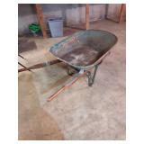 Vintage Metal Wheelbarrow