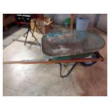 Vintage Metal Wheelbarrow