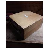 Vintage Wooden Drill Bit Storage Box