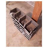 Vintage Industrial Metal Storage Bin Unit