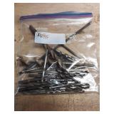 Vintage Drill Bit Collection in Ziploc