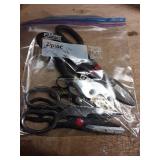New Household Scissors Set in Ziploc Bag