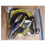 Yellow Bungee Cord Set with Hooks