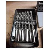 Vintage Industrial Drill Bit Set in Metal Cases
