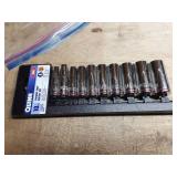Quinn 10-Piece Chrome Deep Socket Set