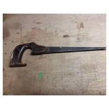 Vintage Hand Saw with Wooden Handle
